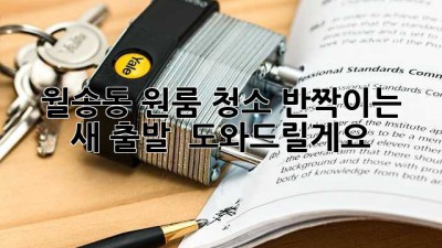 ✨ 월송동 원룸 청소, ✨반짝이는 새 출발 🚀 도와드릴게요!